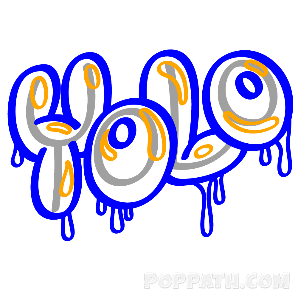 How To Draw Graffiti Word Art – Yolo – Pop Path