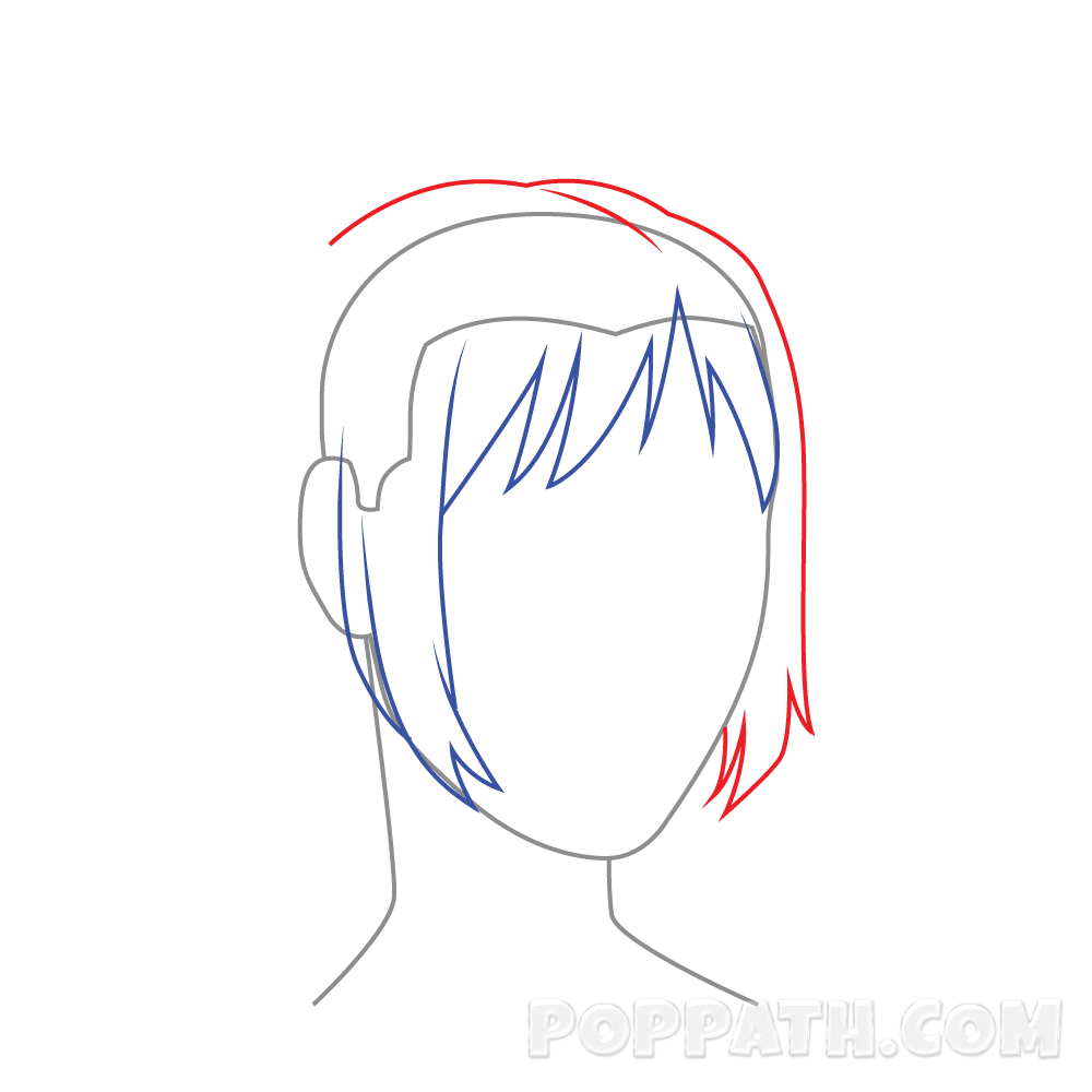 How To Draw Female Hairstyle 10 – Pop Path