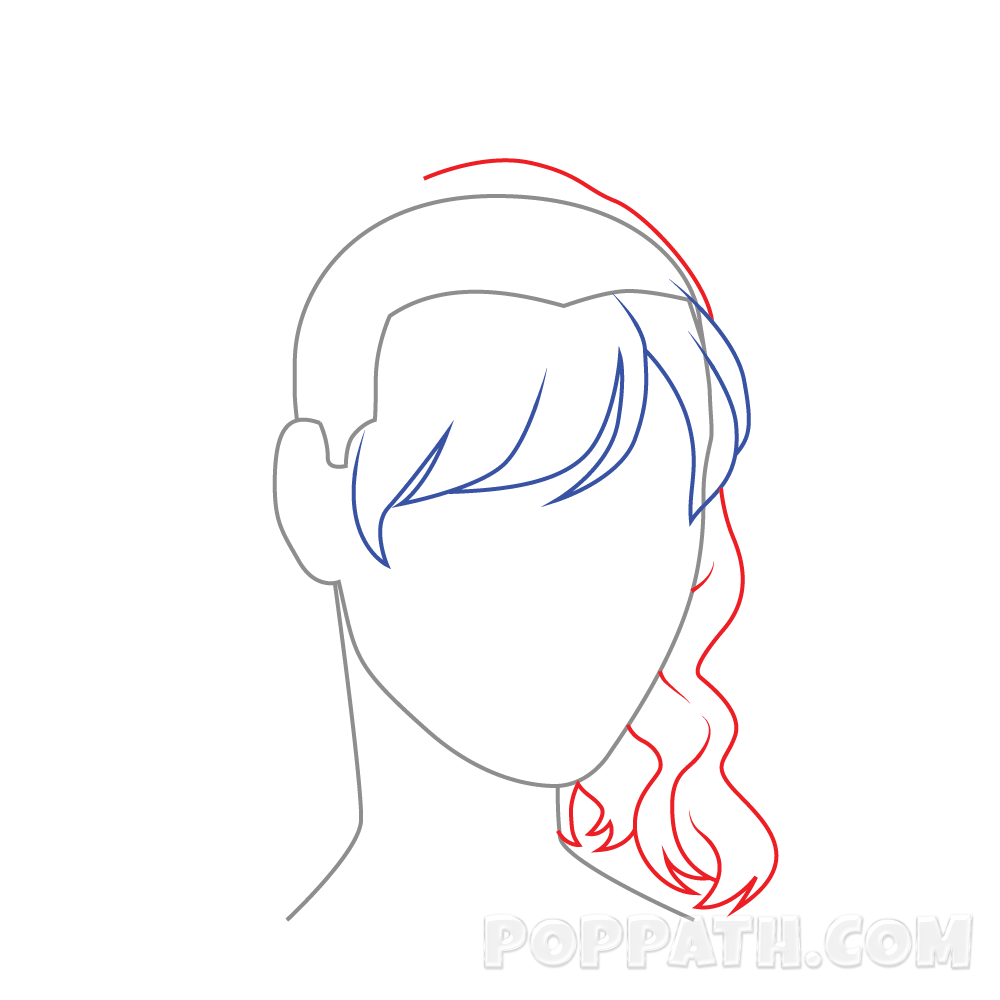 How To Draw Female Hairstyle 2 – Pop Path