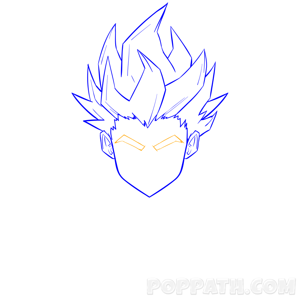 How To Draw A Spiky Haired Guy Pop Path